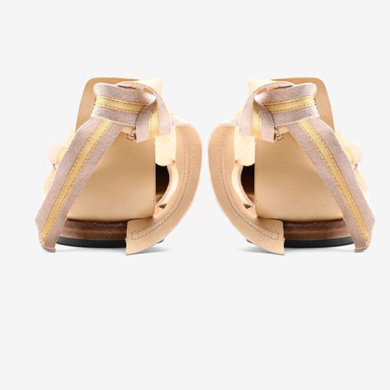 Soft Leather Split Toe Ballet Sandals