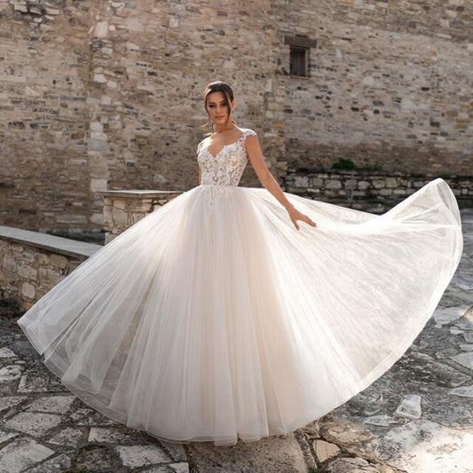 Ivory Wedding Dresses Princess Bridal