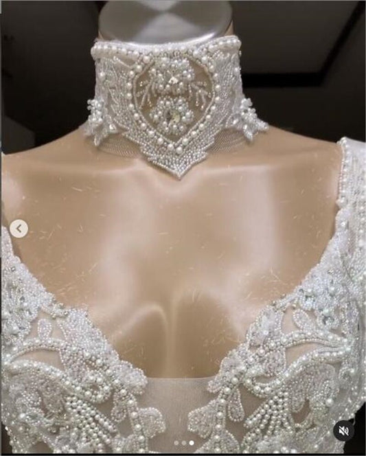 Detachable Train Wedding Bridal Gowns