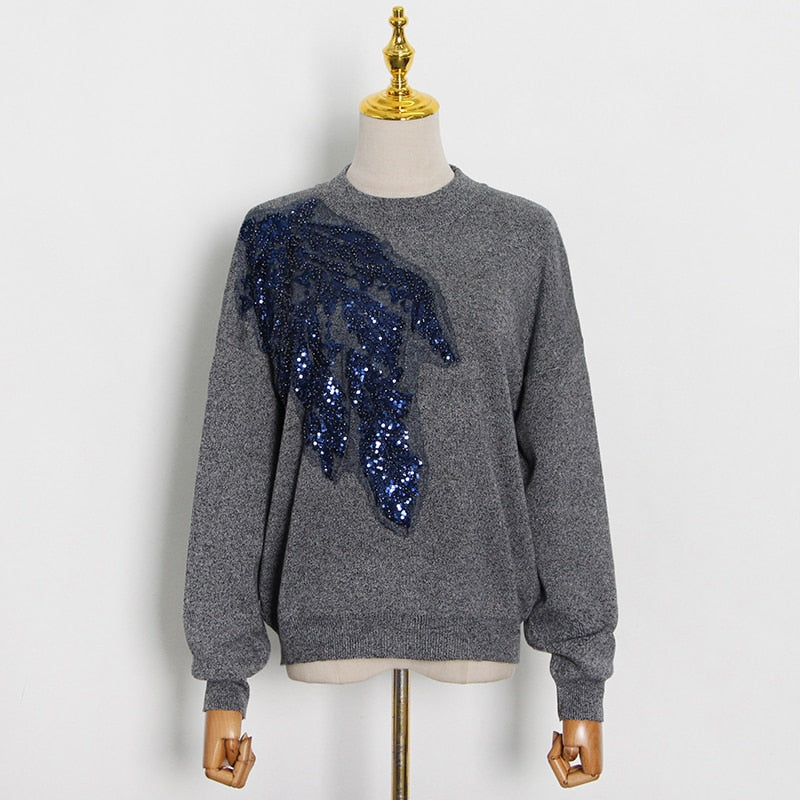 Casual Embroidered Sequin Sets Women