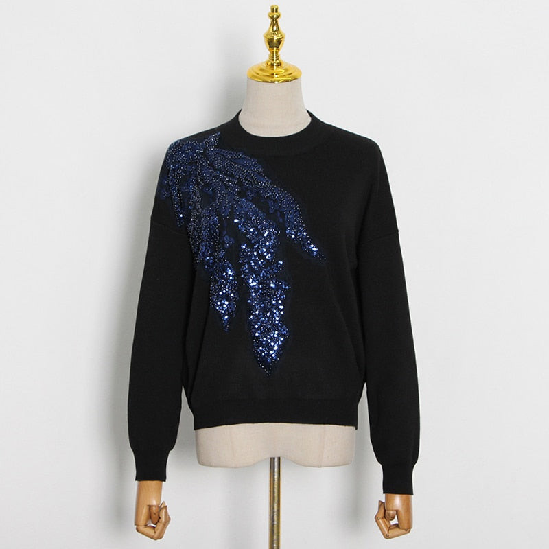 Casual Embroidered Sequin Sets Women