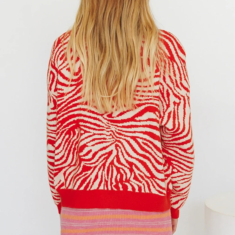 Women Sweaters Winter Button Up Cardigans Knitted Streetwear