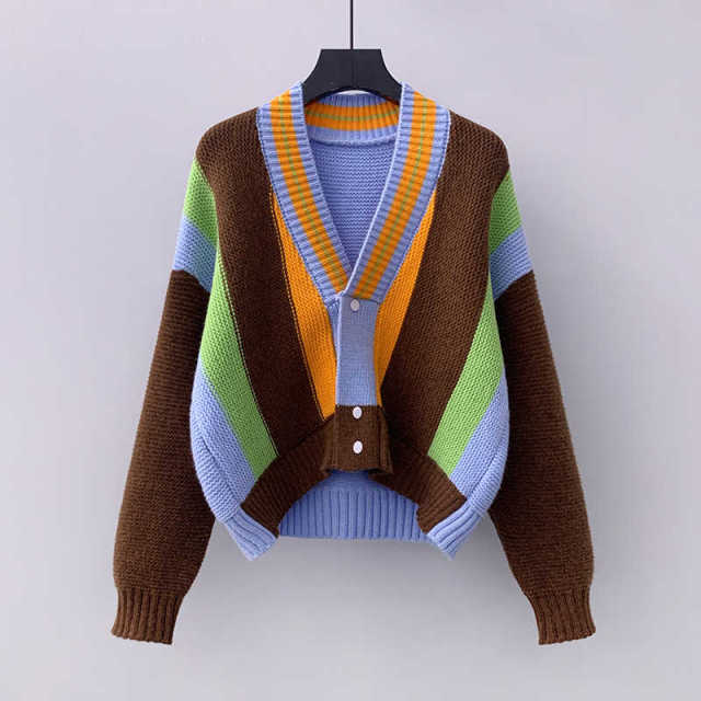 Woman Sweater Knitted Cardigan Casual