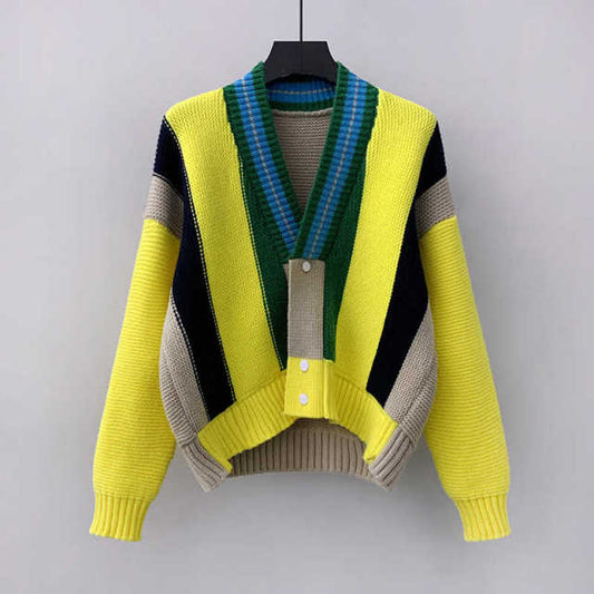 Woman Sweater Knitted Cardigan Casual