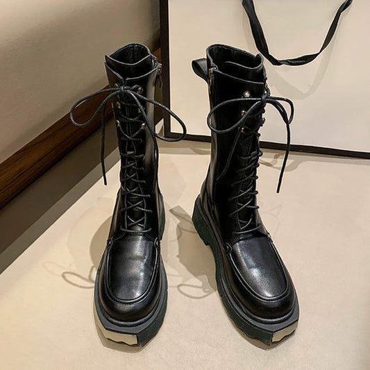 ファッションニーハイブーツレディース