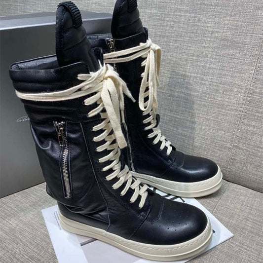 Women Motorcycle Leather Boots