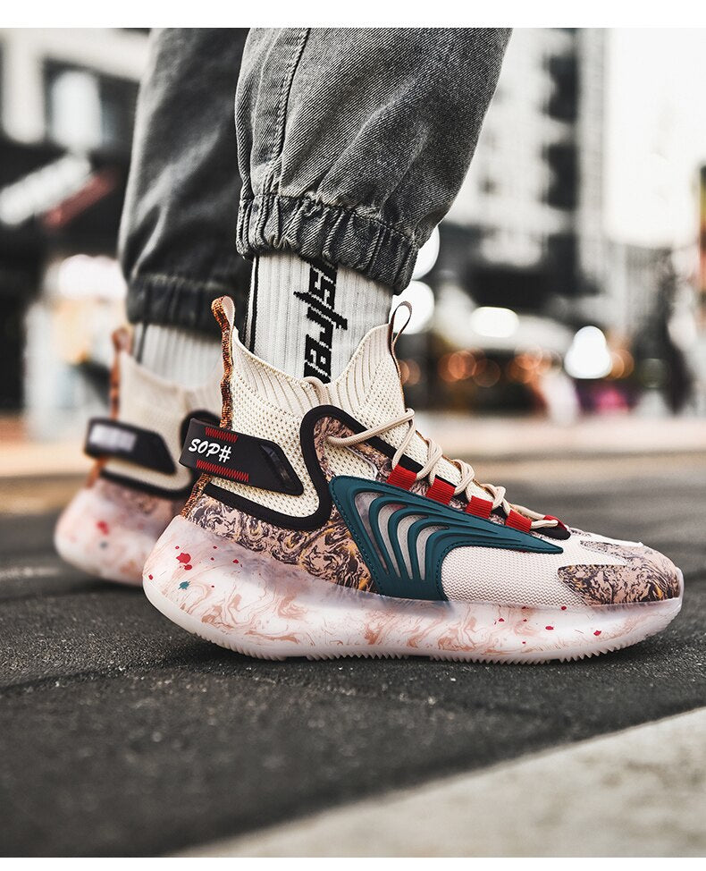 男性用ファッションスニーカーランニングシューズ