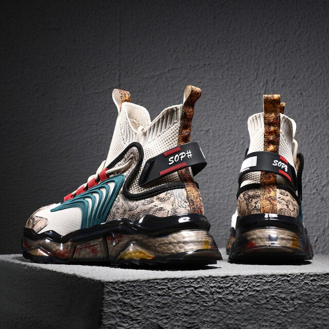 男性用ファッションスニーカーランニングシューズ