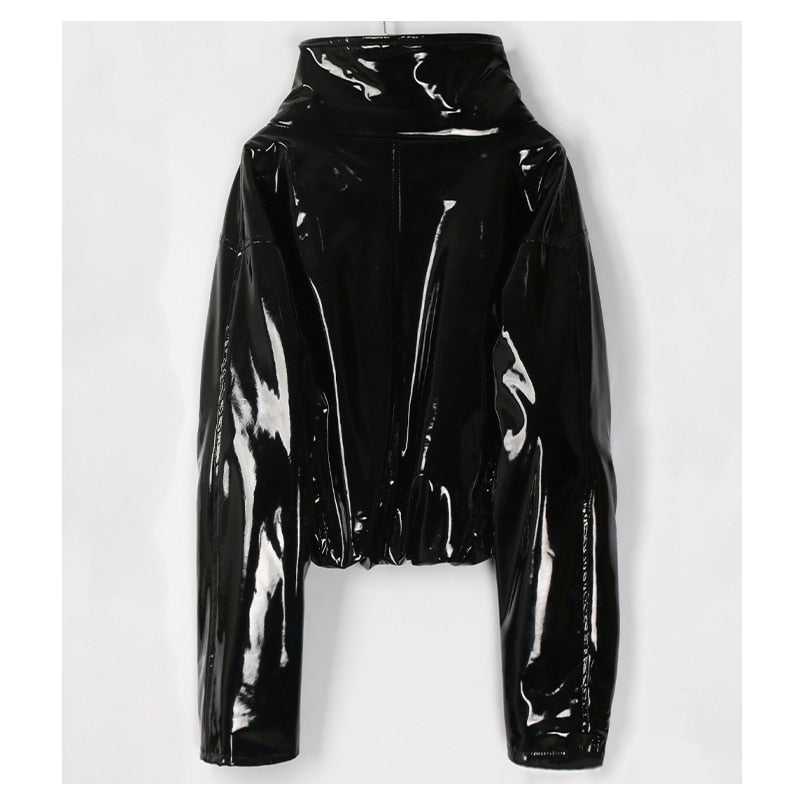 レディース 長袖 ショート オーバーサイズジャケット