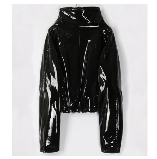 レディース 長袖 ショート オーバーサイズジャケット