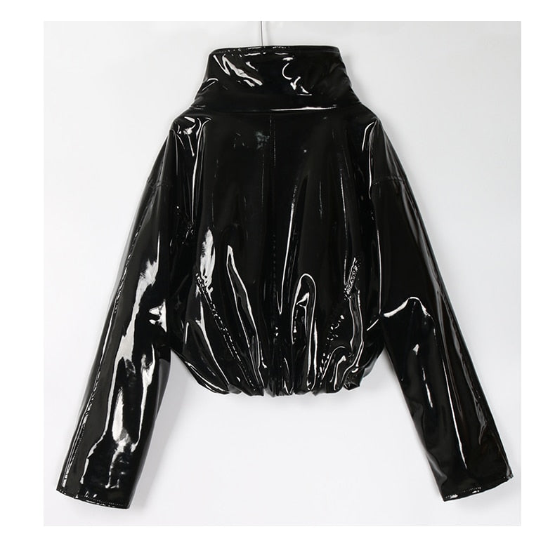 レディース 長袖 ショート オーバーサイズジャケット