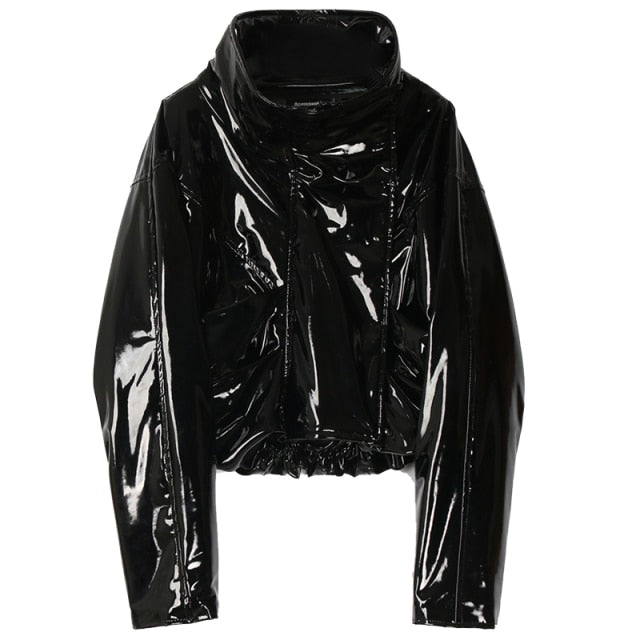 レディース 長袖 ショート オーバーサイズジャケット