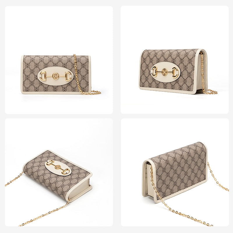 レトロな老眼の女性用バッグ ワイルドショルダーメッセンジャーエンベロープバッグ