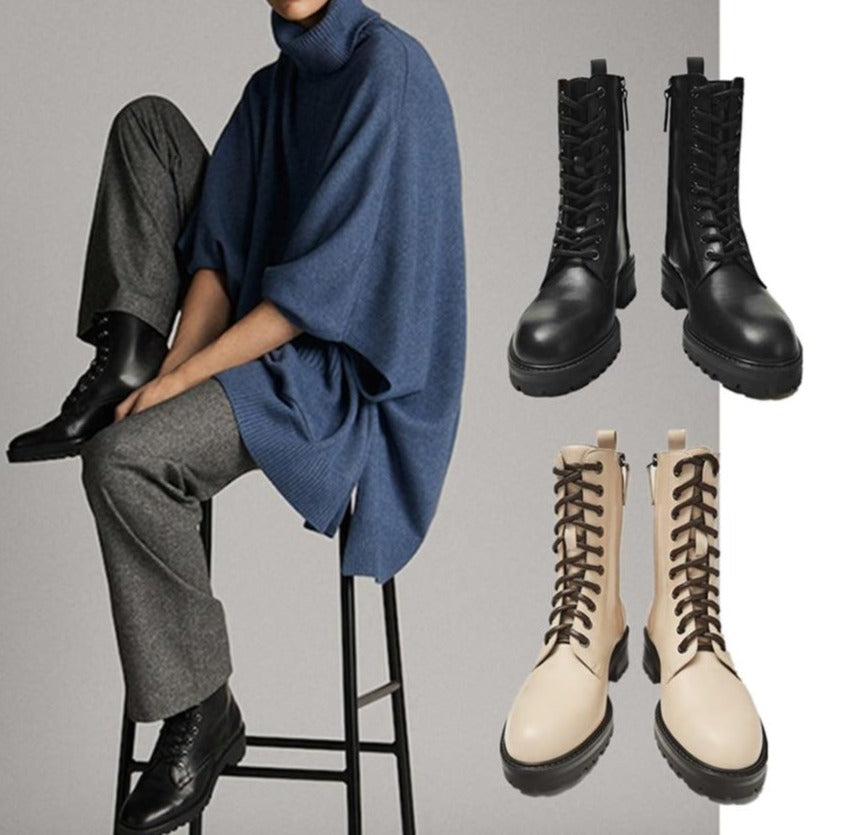 Martin boots Motorcycle ankle boots women