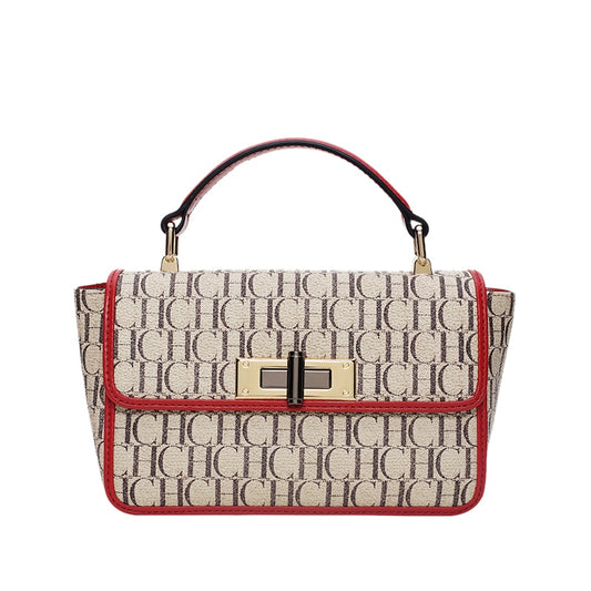 Women Handbags Crossbody Beige and Red