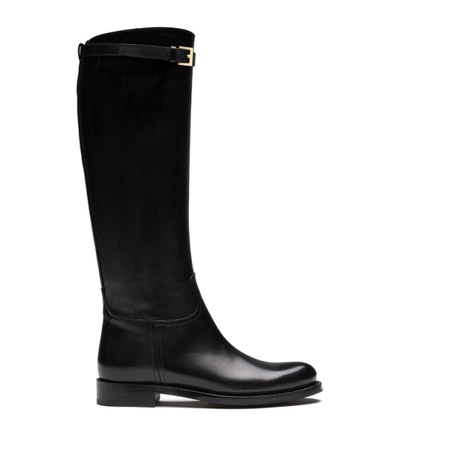 Women Genuine Leather Riding Boots