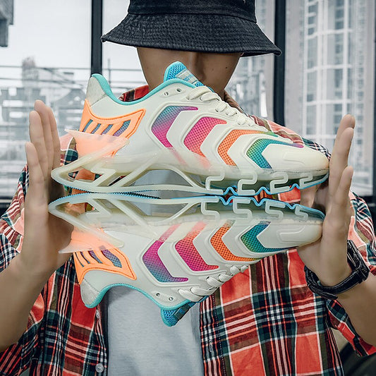 メンズ コンフォートスニーカー 通気性のあるシューズ