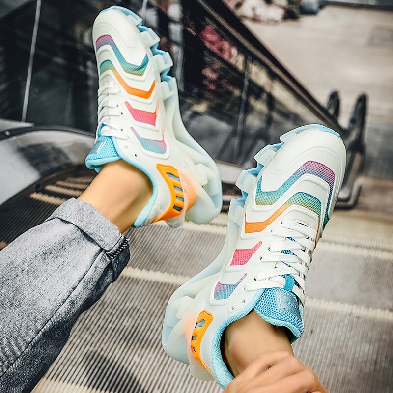 メンズ コンフォートスニーカー 通気性のあるシューズ