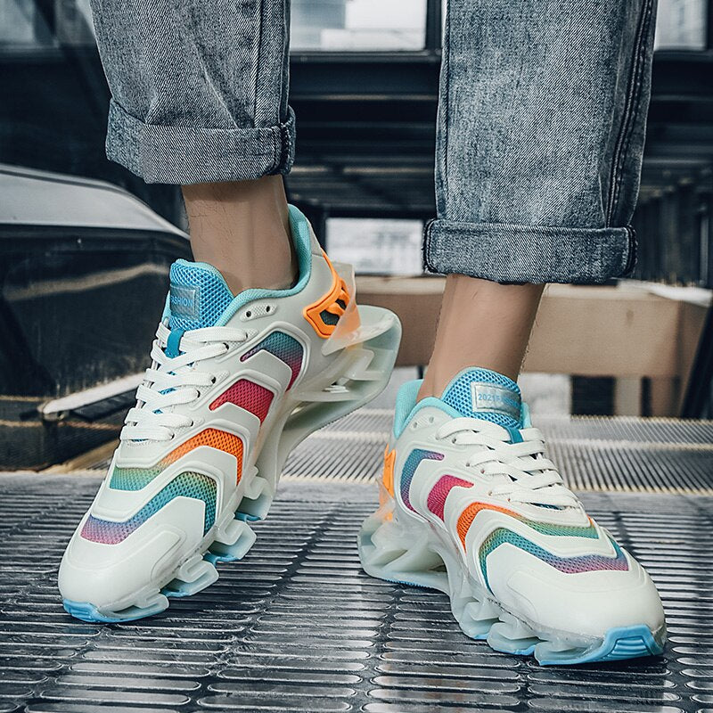 メンズ コンフォートスニーカー 通気性のあるシューズ