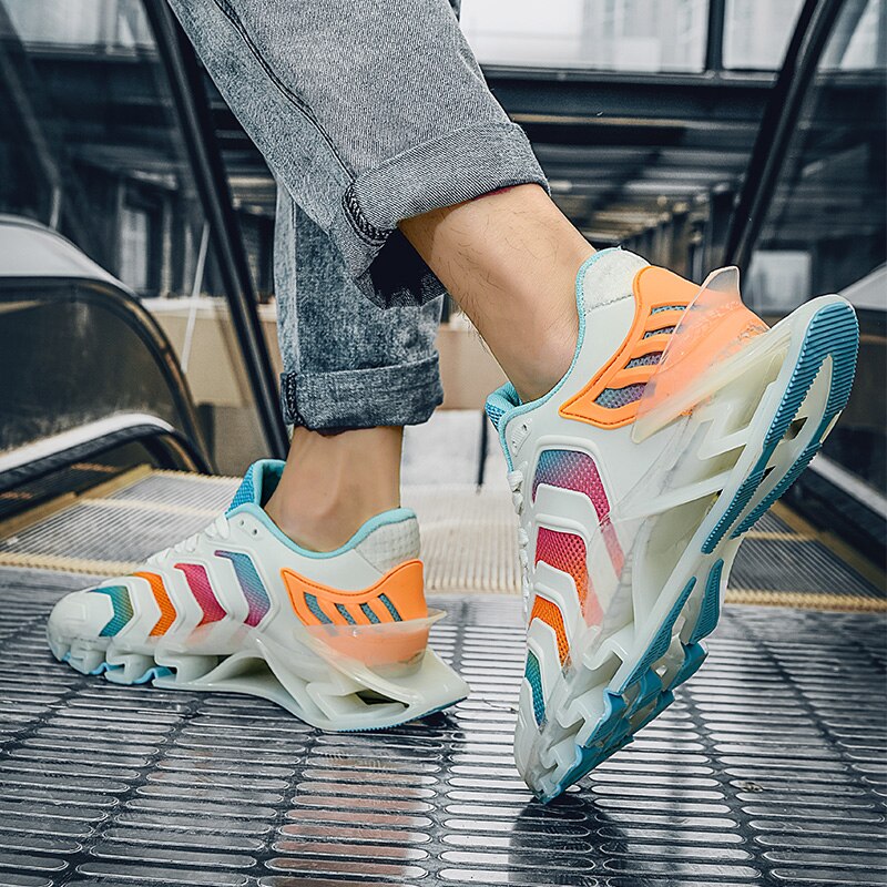 メンズ コンフォートスニーカー 通気性のあるシューズ