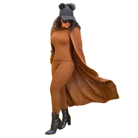 刺繍 ニット 3点 レディース セット