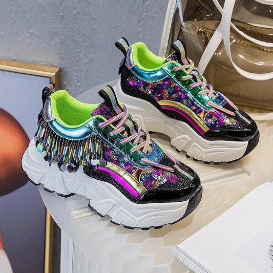 Genuine Leather Women's  Sneakers