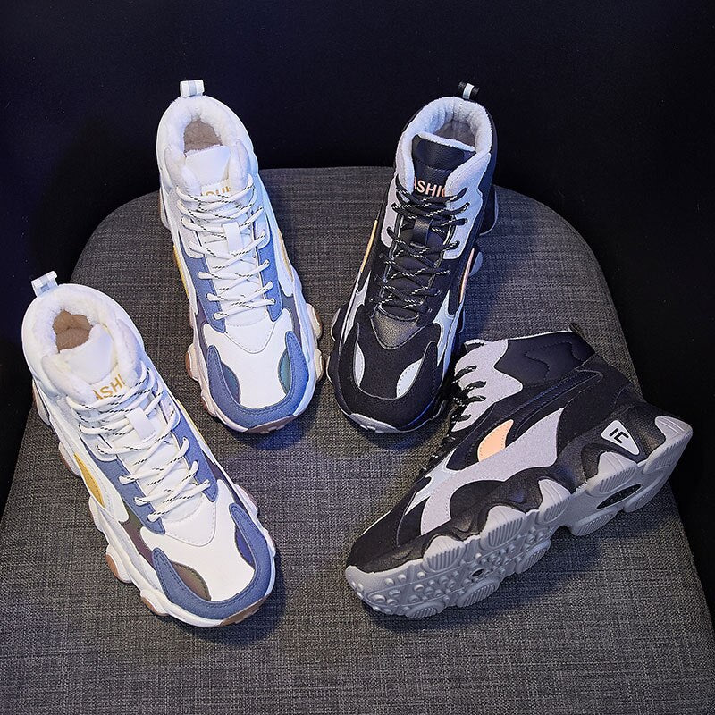 Women Warm Fur Plush Casual Shoes