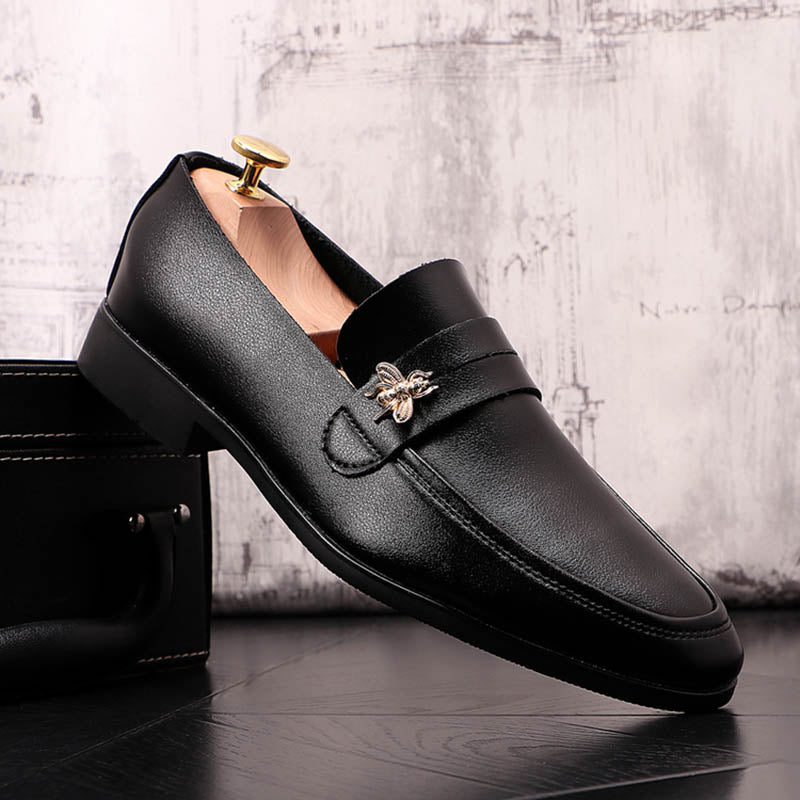 Slip On Flats Prom Shoes Loafer Male