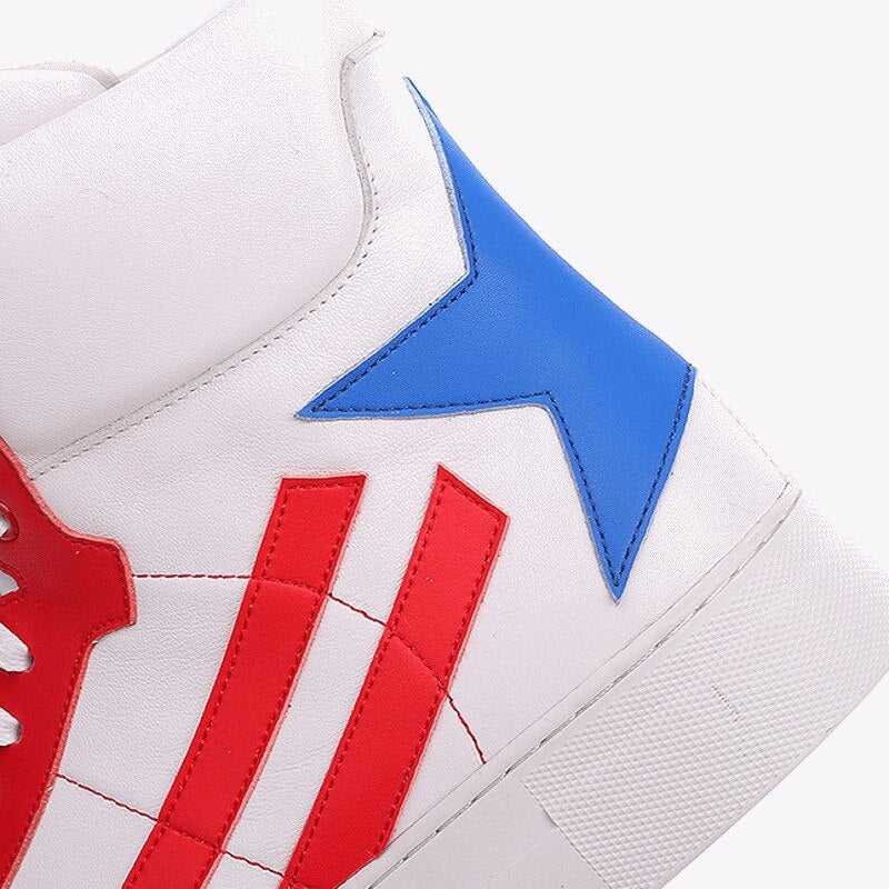 メンズ 厚底 身長アップ レースアップ 牛革 アクティブシューズ