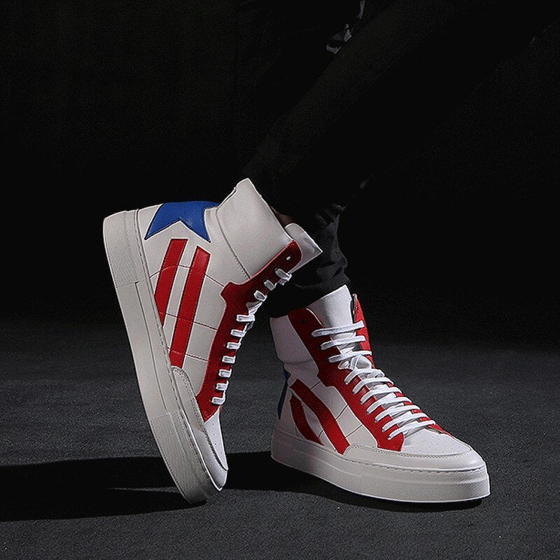 メンズ 厚底 身長アップ レースアップ 牛革 アクティブシューズ