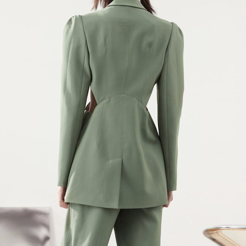 Sexy Hollow out Women Patchwork Blazers Tops