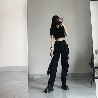 Heavy Industry High Waist Straight Pants