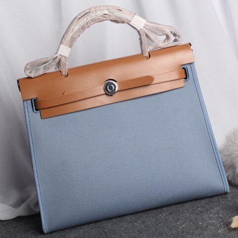 新しいファッションレザーとキャンバスのレディースバッグ