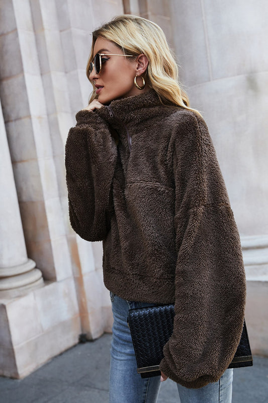 Fleece Thick Double-sided Collar Coat