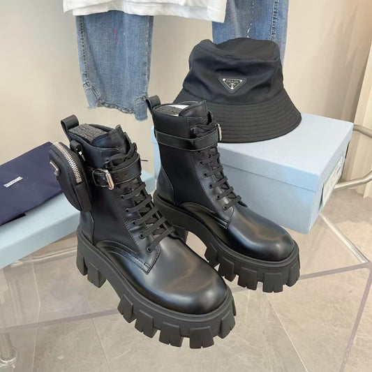 platform Wedges block heels flats chunky booties