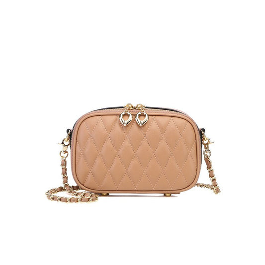 Women  Chain Plaid Camera Shoulder Bags