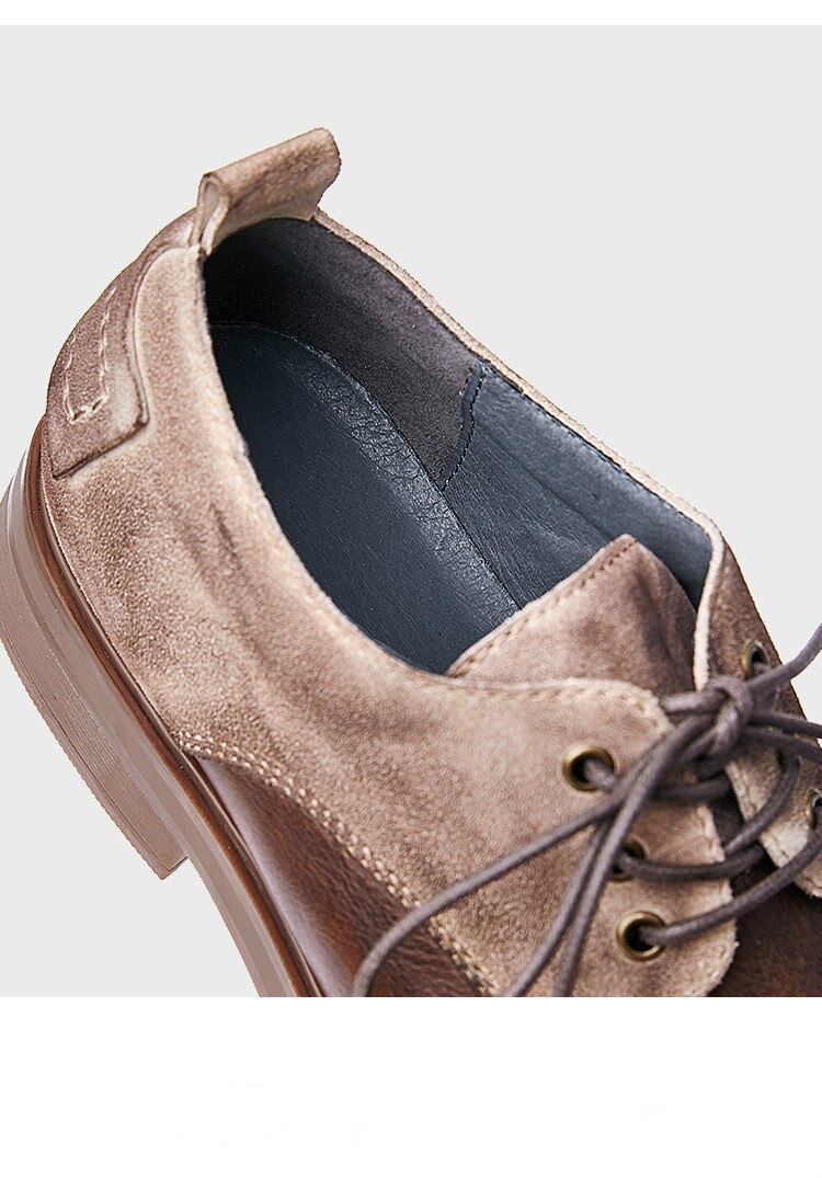 Mixed Color Top Cow Leather Men Shoes