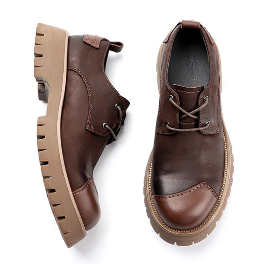 ラウンドトゥ メンズ レザーシューズ ブリティッシュスタイル