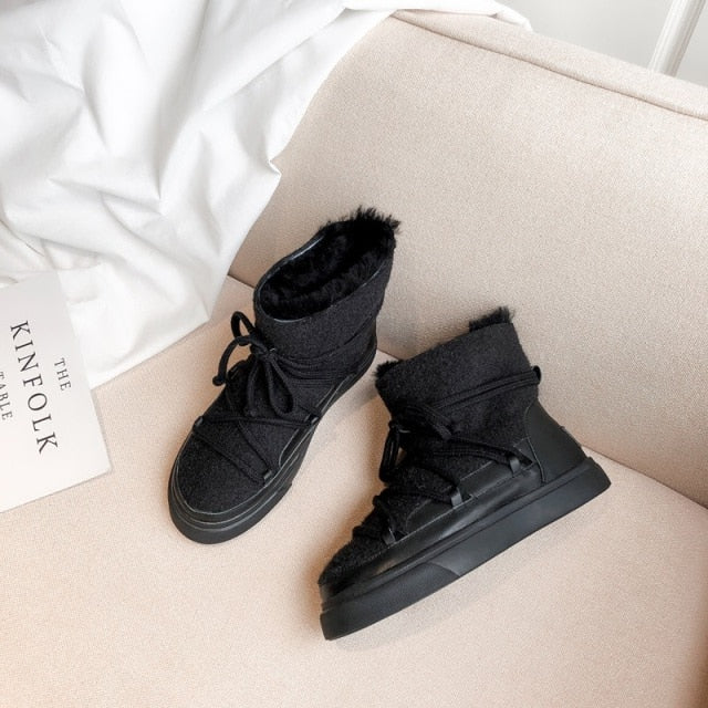 ラウンドトゥ スリッポン クロスタイ ファッション ブーティ レディース ボート