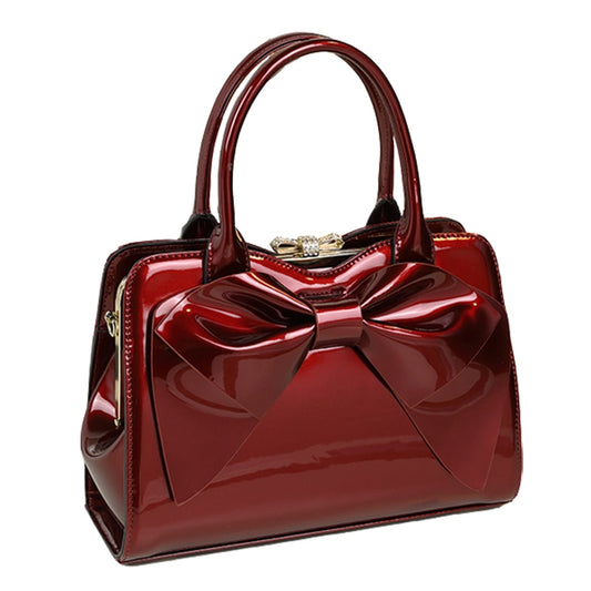 Large Capacity Patent Leather Women Handbags