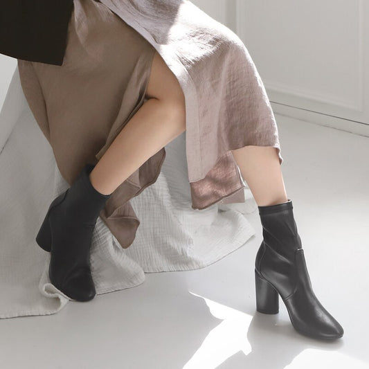 Women Suede Leather High Heel Boots