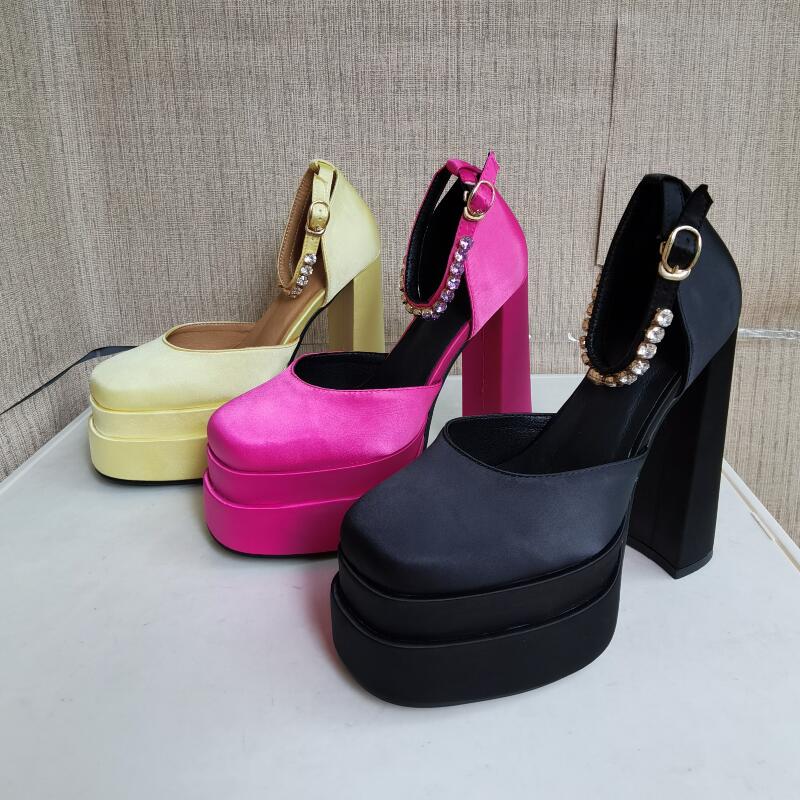Thick High-heeled Shoes Platform Women Sandals