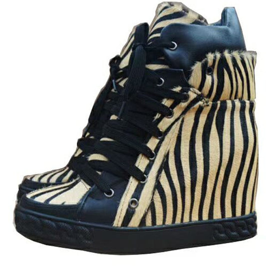 女性用ヒールアップカジュアルスタイルシューズ