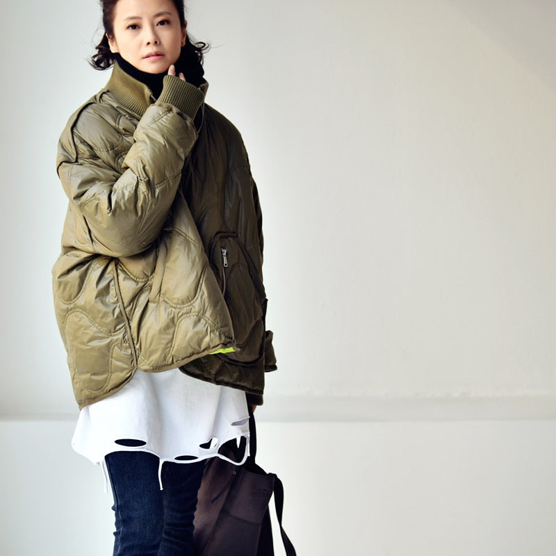 Big pocket asymmetrical loose joker