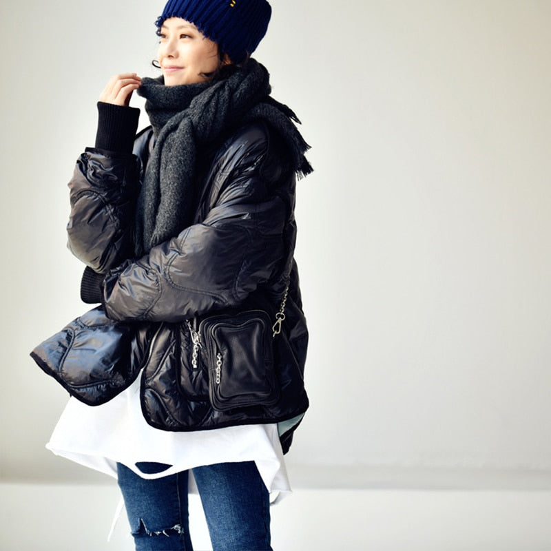 Big pocket asymmetrical loose joker