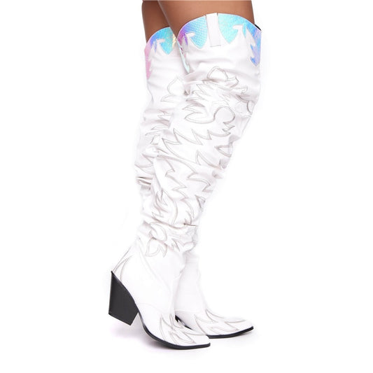 ハイヒール オーバーニーブーツ