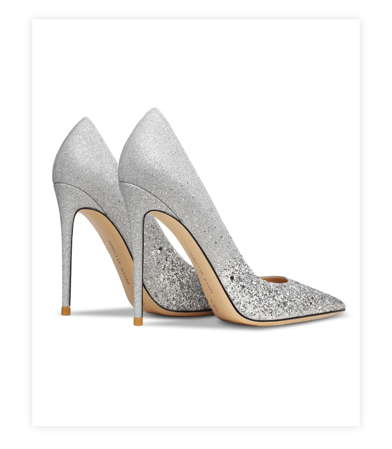 Real Leather Glitter Women Shoes