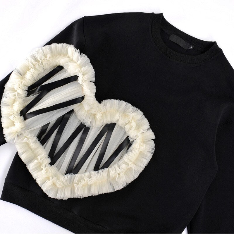 プルオーバー ラウンドネック ルーズ カジュアル スウェットシャツ