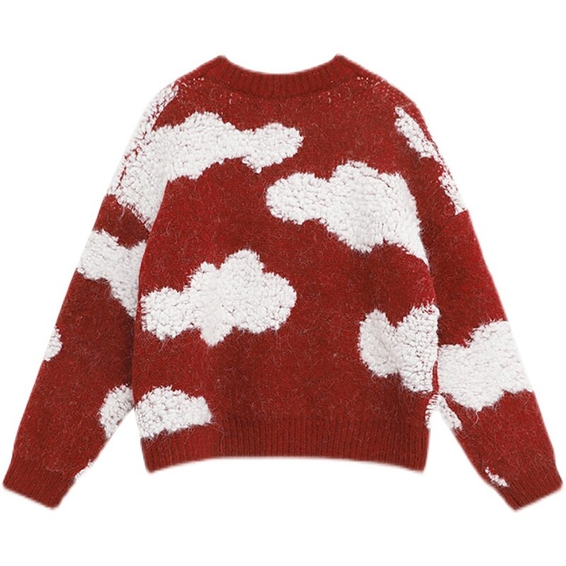 New Round Neck Long Sleeve Knitting Sweater