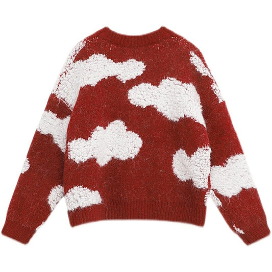 New Round Neck Long Sleeve Knitting Sweater